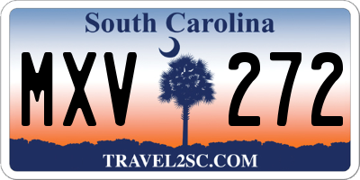SC license plate MXV272