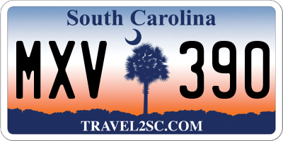 SC license plate MXV390