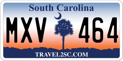 SC license plate MXV464