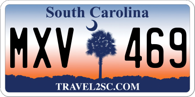 SC license plate MXV469