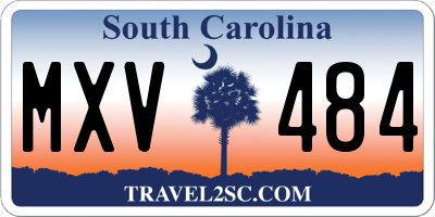 SC license plate MXV484