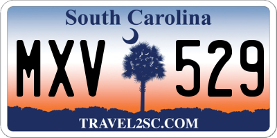 SC license plate MXV529