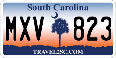 SC license plate MXV823