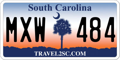 SC license plate MXW484