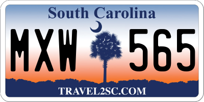 SC license plate MXW565
