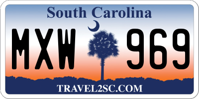 SC license plate MXW969
