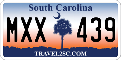SC license plate MXX439