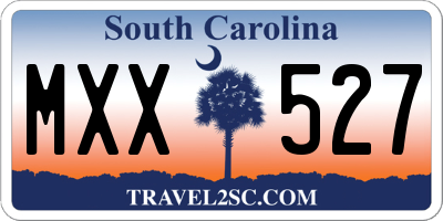 SC license plate MXX527