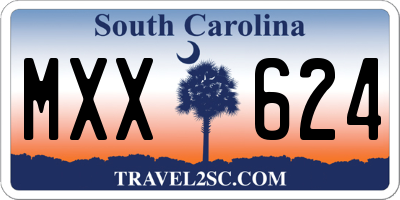 SC license plate MXX624