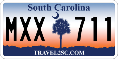 SC license plate MXX711