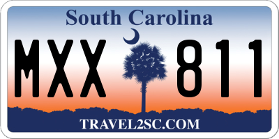 SC license plate MXX811