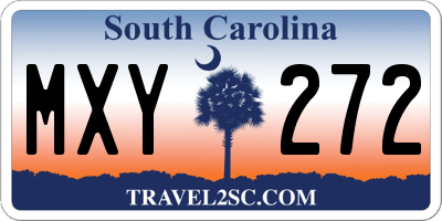 SC license plate MXY272