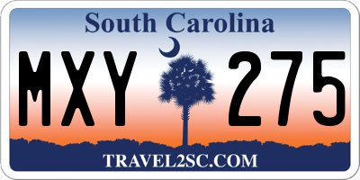 SC license plate MXY275