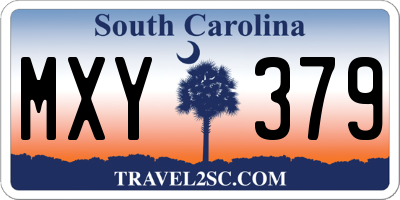 SC license plate MXY379