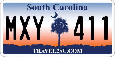 SC license plate MXY411