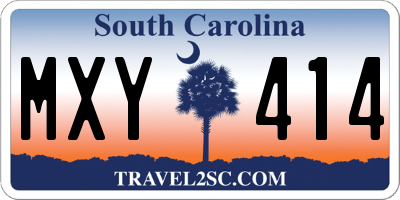 SC license plate MXY414