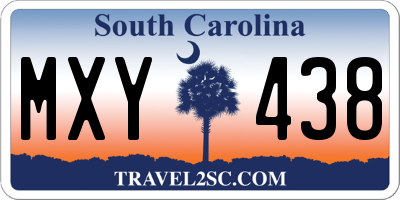 SC license plate MXY438