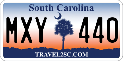 SC license plate MXY440