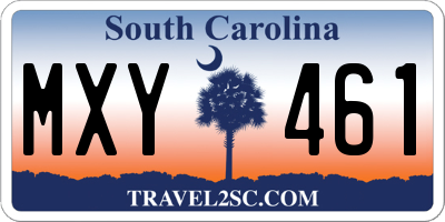 SC license plate MXY461