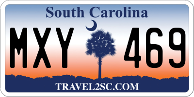 SC license plate MXY469