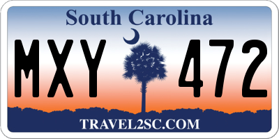 SC license plate MXY472
