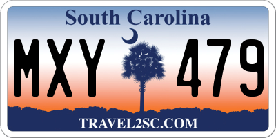SC license plate MXY479