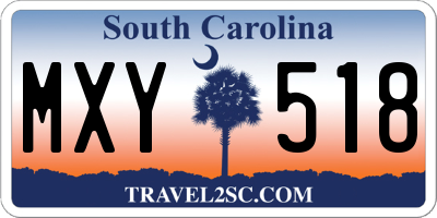 SC license plate MXY518