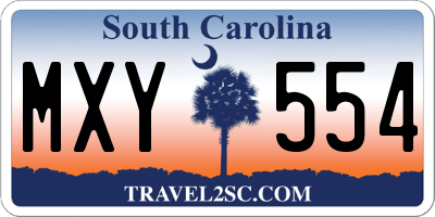 SC license plate MXY554