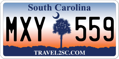 SC license plate MXY559