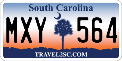 SC license plate MXY564