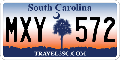 SC license plate MXY572