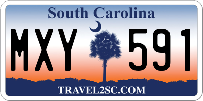 SC license plate MXY591