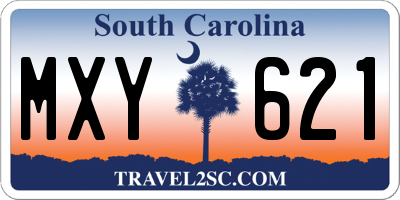 SC license plate MXY621