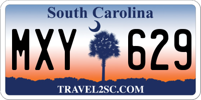 SC license plate MXY629