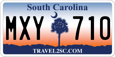 SC license plate MXY710