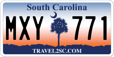 SC license plate MXY771