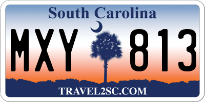 SC license plate MXY813