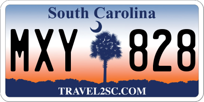 SC license plate MXY828
