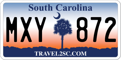 SC license plate MXY872