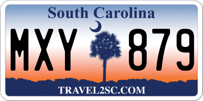 SC license plate MXY879