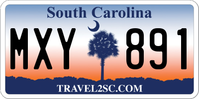 SC license plate MXY891