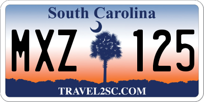 SC license plate MXZ125