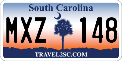 SC license plate MXZ148