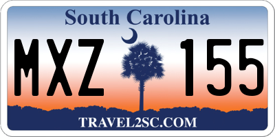 SC license plate MXZ155