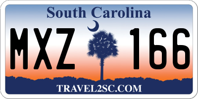 SC license plate MXZ166