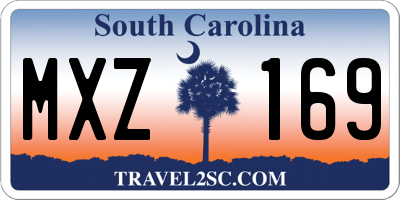 SC license plate MXZ169