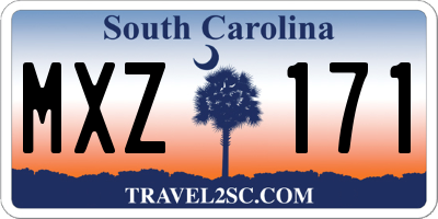 SC license plate MXZ171