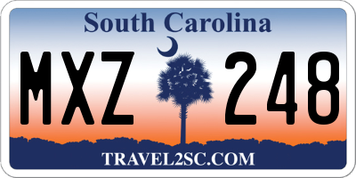 SC license plate MXZ248