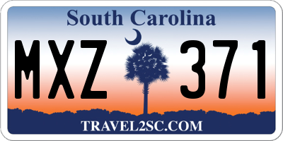 SC license plate MXZ371