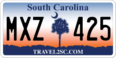 SC license plate MXZ425